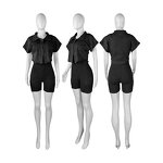 Two Piece Set Manufacturer - OEM 2025 Summer Short Jackets Jumpsuits