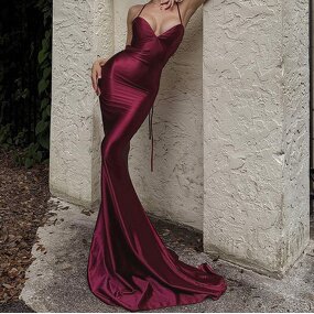 Evening Gown Manufacturer - OEM Plus Size Slim Printed Long Dress