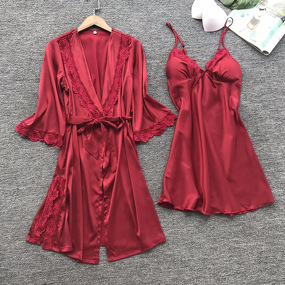 Sexy Pajamas Manufacturer - OEM 2025 Lace Nightgown Robes