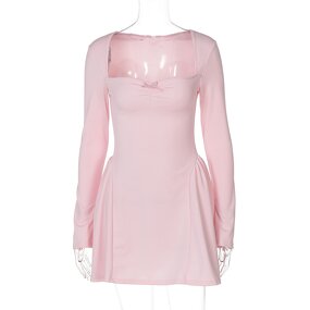 Princess Dress Supplier - OEM Spring Tube Top Slim Long Sleeve Dress