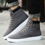 Casual Shoes Supplier - OEM Men's Pu Trend Leisure Thick Soled