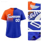 Baseball Jersey Factory - Custom Gradient Split Personalized Team