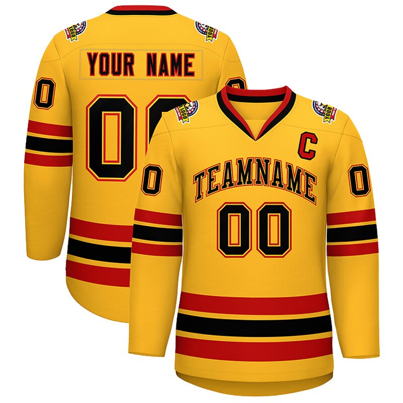 Hockey Jersey Manufacturer - Wholesale Custom Digital Printed V-Neck