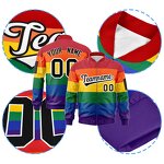 Men's Jackets Manufacturer - Wholesale Plus Size LGBT Varsity Bomber