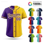 Baseball Jersey Factory - High Quantity Striped Button Closure OEM