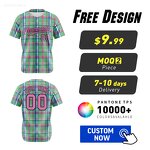Baseball Jersey Factory - High Quality Custom Button Classic Plaid
