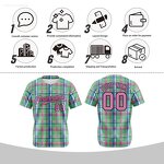 Baseball Jersey Factory - High Quality Custom Button Classic Plaid