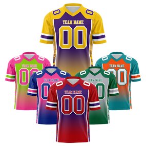 Football Jersey Manufacturer - Wholesale Short Sleeve Gradient Personalized