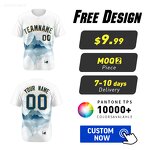 Baseball Jersey Factory - Custom Chinese Ink Painting Split Button