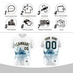 Baseball Jersey Factory - Custom Chinese Ink Painting Split Button