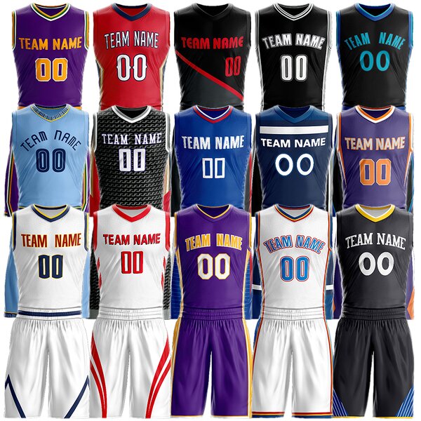 Basketball Jersey Sets Factory - Personalized Print Name Performance