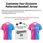 Baseball Jersey Factory - Wholesale Custom Stand Collar Gradient Split