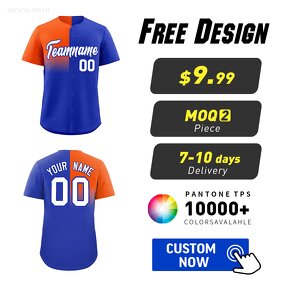 Baseball Jersey Factory - Custom Gradient Split Personalized Team