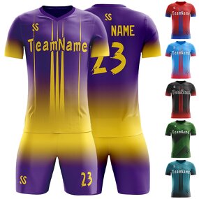 Soccer Set Manufacturer - Wholesale Custom Gradient Print Team Premium