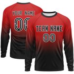 T-Shirt Manufacturer - Wholesale Custom Oversized Gradient Long Sleeves