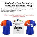 Baseball Jersey Factory - Custom Gradient Split Personalized Team