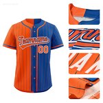 Baseball Jersey Manufacturer - Custom Striped Button Closure OEM