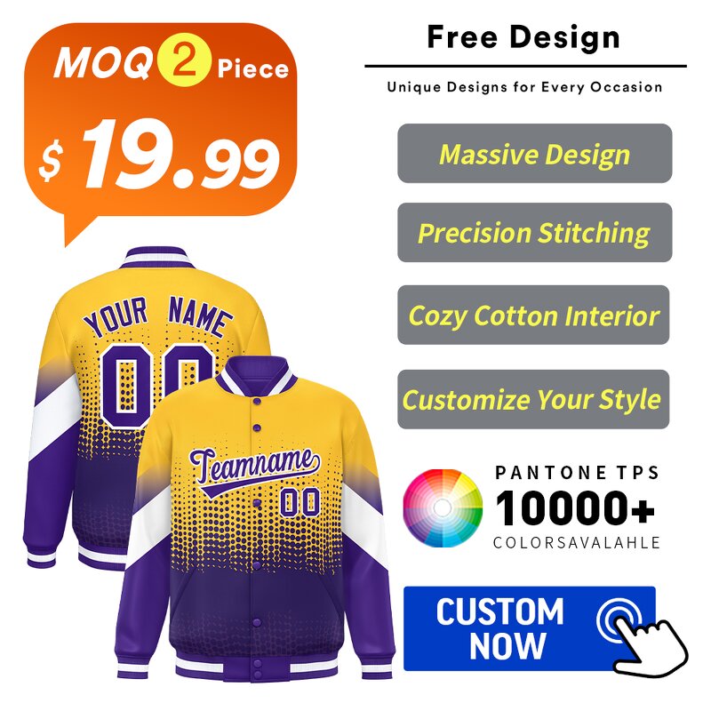 School Jacket Manufacturer - High Quality Men's University Gradient Custom