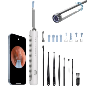 Visual Ear Spoon Manufacturer - OEM 1080P HD LED Light Wireless Rechargeable Ear Wax Removal