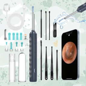 Visual Ear Spoon Manufacturer - OEM 1080P HD 360° LED Light Wireless Stainless Steel Wi-Fi