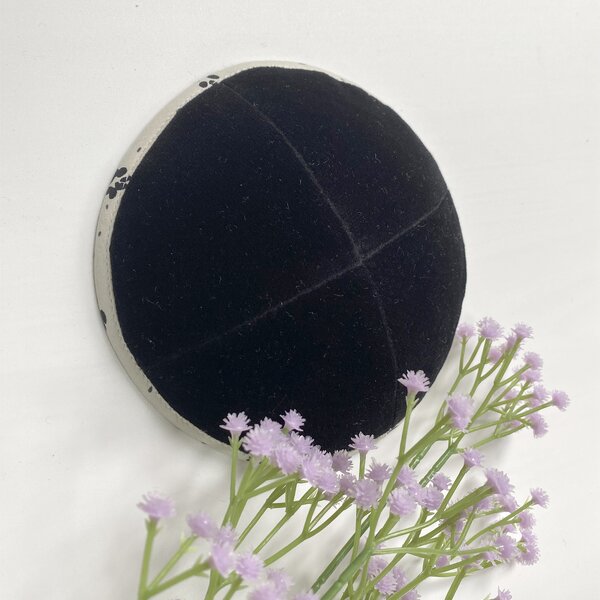 Velvet Kipa Manufacturer - OEM 19cm Black Judaica Yarmulke