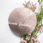 Suede Kippa Manufacturer - OEM Star of David Embroidery Kippah