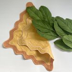 Napkins Supplier - OEM Cream Fringe Cotton Linen Dinner Napkins