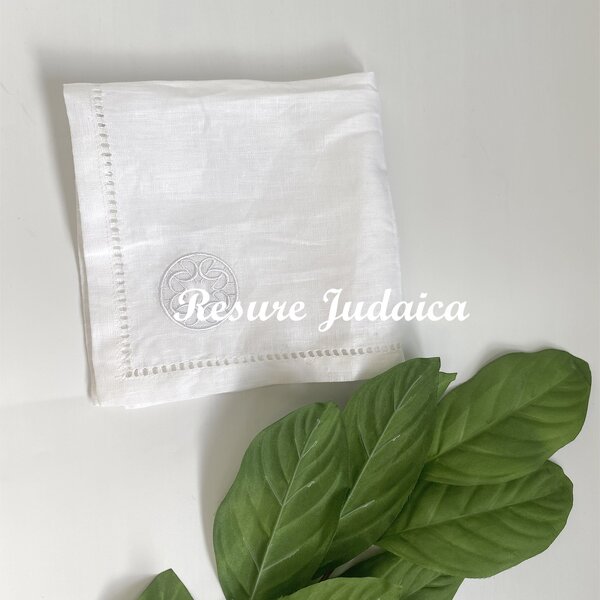 Cloth Napkins Supplier - OEM White Wedding Embroidered Linen