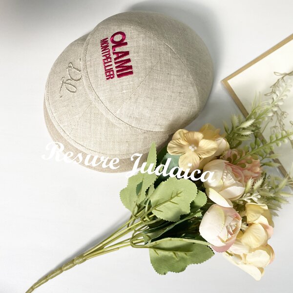 Linen Kippot Supplier - OEM Hotselling Jewish Hat Custom