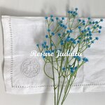 Cloth Napkins Supplier - OEM White Wedding Embroidered Linen