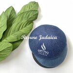 Denim Kippah Manufacturer - OEM 6 Panels Cotton Linen Kippot