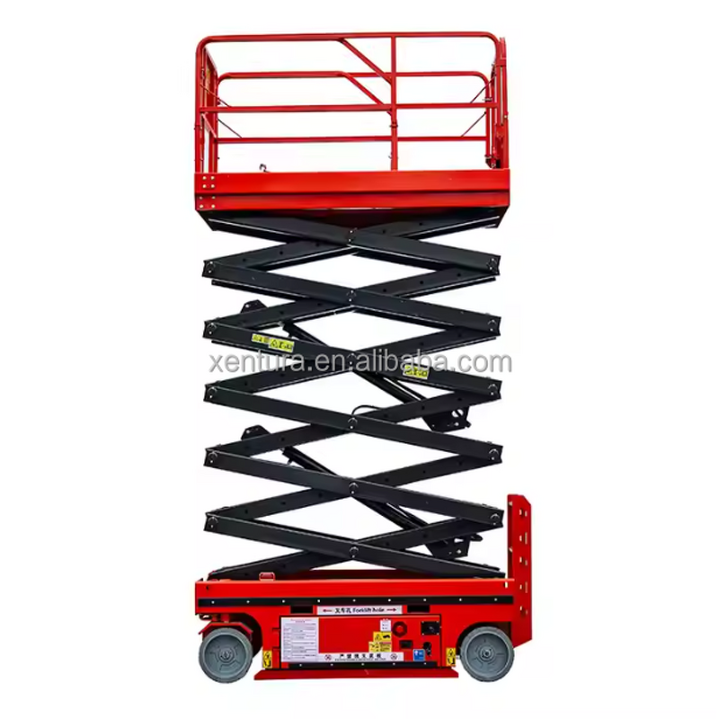Mobile Hydraulic Scissor Elevator Manufacturer - New Steel Construction 300kg Capacity