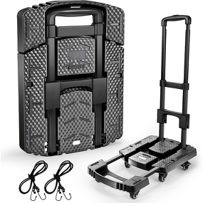 Platform Hand Truck Factory - Portable Heavy-Duty 6-Wheel Metal Customizable