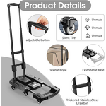 Platform Hand Truck Factory - Portable Heavy-Duty 6-Wheel Metal Customizable