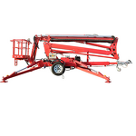Trailer Hydraulic Boom Lift Factory - 10-22m Towable Man Lift Cherry Picker