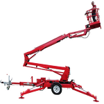 Trailer Hydraulic Boom Lift Factory - 10-22m Towable Man Lift Cherry Picker
