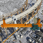 Double Beam Bridge Crane Manufacturer - ISO Certified with PLC & Gear Components