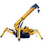 Spider Crawler Crane Factory - for Glass Installation 1 Ton Options
