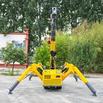 Mobile Spider Crane Manufacturer - Small Fly Jib 3-5Ton Remote Control with Basket
