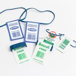 Printed Label Band Factory - OEM 16# Custom Rubber Band Tag