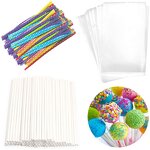 Cake Pop Bags Supplier - OEM DIY Lollipop Sticks Metallic Twist