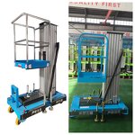 Single Aluminum Alloy Mast Lift Supplier - 2025 Hot Sale 10m 150kg Telescopic Hydraulic