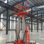 CE Aerial Work Electric Platform Factory - 6-12 m Aluminum Alloy One Man Double Masts