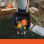 Garden Cart Factory - 5 Cubic Foot Heavy Duty with 15 Inch Flat Free Tire