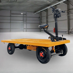 Electric Platform Trolley Manufacturer - 4 Wheels for Warehouse Construction Handling