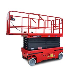 Wheeled Aerial Skylift Factory - 8-10 m Mobile Electric Hydraulic Scissor Lift
