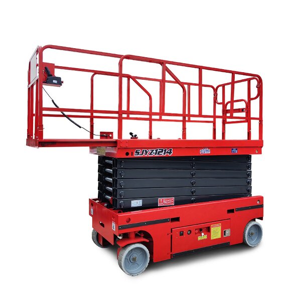 Wheeled Aerial Skylift Factory - 8-10 m Mobile Electric Hydraulic Scissor Lift