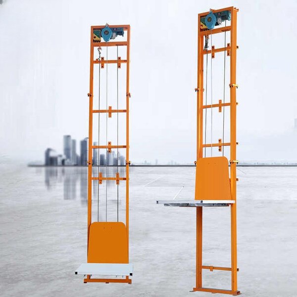 Wall Mounted Cargo Lift Supplier - Space Saving 1 Ton Commercial Elevator