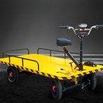 Electric Work Platform Trolley Supplier - Best Selling Heavy Duty Ride on Trolley