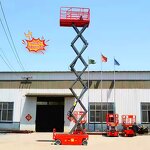 Self-driving Scissor Lift Factory - Fully 4-16m Aerial Lift Mobile Hydraulic